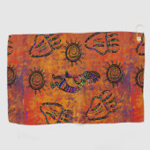 Kokopelli Kunst Golfhanddoek (Horizontaal)