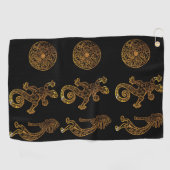 Kokopelli-kunst Golfhanddoek (Horizontaal)