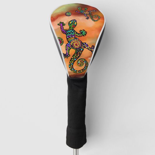 Kokopelli Kunst Golfheadcover (Voorkant)
