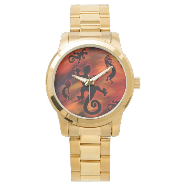 KOKOPELLI-KUNST HORLOGE (Voorkant)