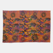 Kokopelli Kunst Keukenhanddoek (Horizontaal)