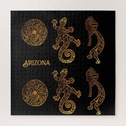 Kokopelli-kunst Legpuzzel (Verticaal)