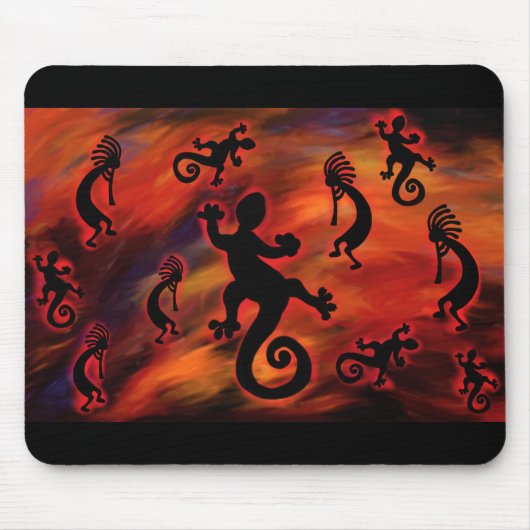 Kokopelli Kunst Muismat (Voorkant)