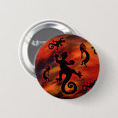 Kokopelli Kunst Ronde Button 5,7 Cm (Voorkant /achterkant)