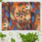 Kokopelli Kunst Theedoek (Gevouwen)