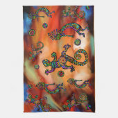 Kokopelli Kunst Theedoek (Verticaal)