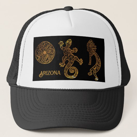 Kokopelli Kunst Trucker Pet (Voorkant)
