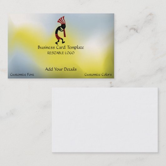 Kokopelli Logo Visitekaartje (Voorkant / Achterkant)