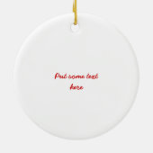 Kokopelli Love Keramisch Ornament (Achterkant)