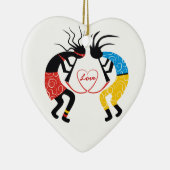 Kokopelli Love Keramisch Ornament (Rechts)