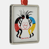 Kokopelli Love Metalen Ornament (Rechts)