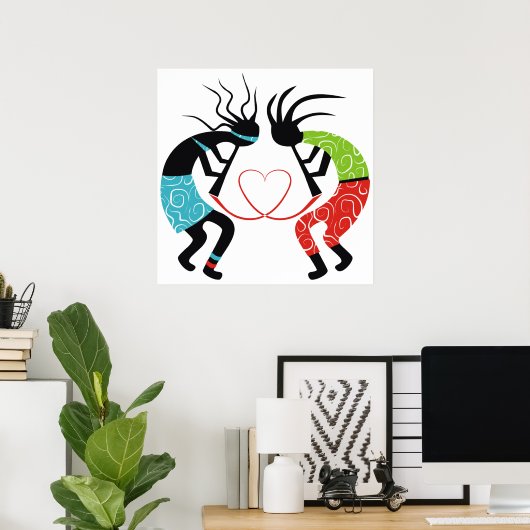 Kokopelli Love Posters (Thuiskantoor)