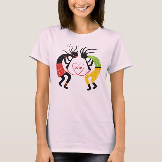 Kokopelli Love T-Shirts. T-shirt (Voorkant)
