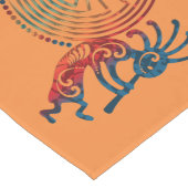 KOKOPELLI / MAN IN DE MAZE gekleurd + uw ideeën Lange Tafelloper (Hoek)