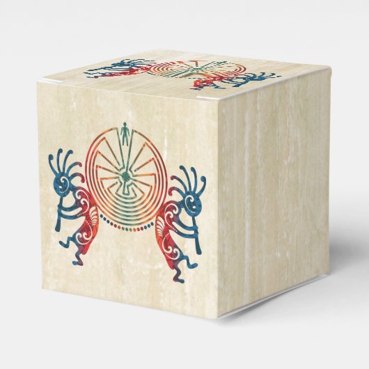 KOKOPELLI / MAN IN DE MAZE + uw ideeën Bedankdoosjes (Voorkant Zijde)