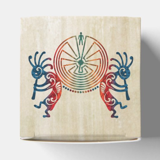 KOKOPELLI / MAN IN DE MAZE + uw ideeën Bedankdoosjes (Bovenkant)