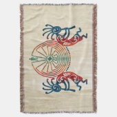 KOKOPELLI / MAN IN DE MAZE + uw ideeën Deken (Voorkant Verticaal)