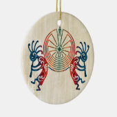 KOKOPELLI / MAN IN DE MAZE + uw ideeën Keramisch Ornament (Rechts)