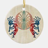 KOKOPELLI / MAN IN DE MAZE + uw ideeën Keramisch Ornament (Voorkant)