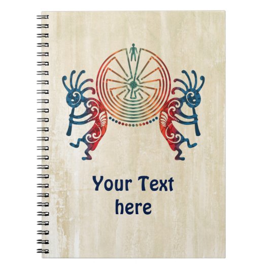KOKOPELLI / MAN IN DE MAZE + uw ideeën Notitieboek (Voorkant)