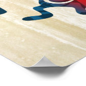 KOKOPELLI / MAN IN DE MAZE + uw ideeën Poster (Hoek)