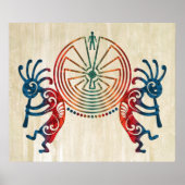 KOKOPELLI / MAN IN DE MAZE + uw ideeën Poster (Voorkant)