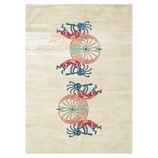 KOKOPELLI / MAN IN DE MAZE + uw ideeën Tafelkleed (Voorkant)