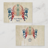 KOKOPELLI / MAN IN DE MAZE + uw ideeën Visitekaartje (Voorkant / Achterkant)