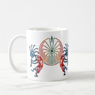 KOKOPELLI / MAN IN DE MAZE + uw monogram Koffiemok