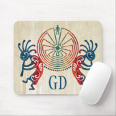 KOKOPELLI / MAN IN DE MAZE + uw monogram Muismat (Met muis)