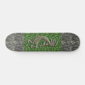 Kokopelli - Marble & Green Rock patroon. Skateboard (Horizontaal)