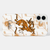 Kokopelli Merrymaker Musician with Musical Notes Case-Mate iPhone Case (Achterkant (horizontaal))
