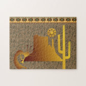Kokopelli Mesa & Cactus Set #1 Legpuzzel (Horizontaal)