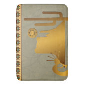 Kokopelli Mesa & Cactus Set #2 Badmat (Voorkant Verticaal)