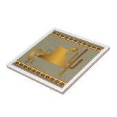 Kokopelli Mesa & Cactus Set #2 Tegeltje (Zijkant)