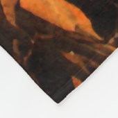 Kokopelli met Fire Flies 50 x 60 Vliegtuigbak Fleece Deken (Hoek)