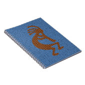 Kokopelli met Flute Musical Mosaic Southwest Notitieboek (Rechterzijde)