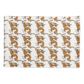 Kokopelli met muzieknotities links kussensloop (Achterkant)