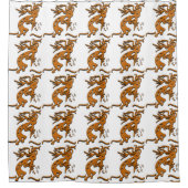 Kokopelli met muzieknotities rechts douchegordijn (Voorkant)