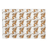 Kokopelli met muzieknotities rechts kussensloop (Voorkant)