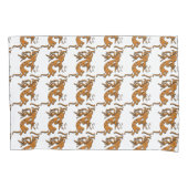 Kokopelli met muzieknotities rechts kussensloop (Voorkant)