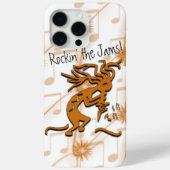 Kokopelli met muzieknotitiewerk Case-Mate iPhone case (Achterkant)