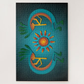 Kokopelli met Sun 20 x 30 inch Legpuzzel (Verticaal)