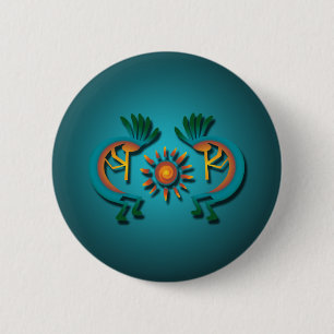 Kokopelli met Sun Button