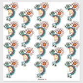Kokopelli met Sun Group of 18 Vinyl Sticker (Vel)