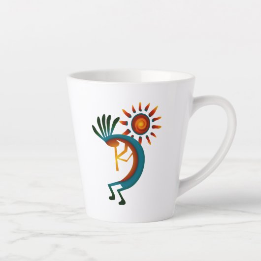 Kokopelli met Sun Latte Mok (Rechts)