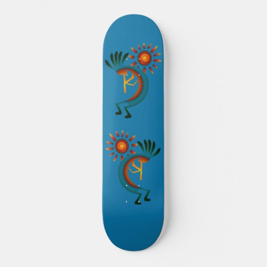 Kokopelli met Sun Persoonlijk Skateboard (Voorkant)