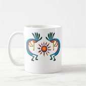 Kokopelli met Sun Southwest-Mok Koffiemok (Links)