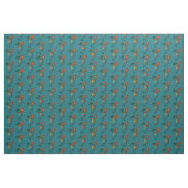 Kokopelli met Sun Turquoise Stof (Yard (91,4 cm))