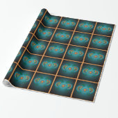 Kokopelli met Sun Wrapping Paper Cadeaupapier (Uitgerold)